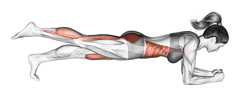 Prednja daska s podizanjem nogu demonstration