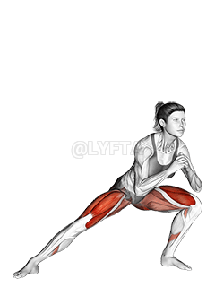 Seitlicher Ausfallschritt demonstration