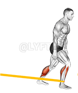 Resistance Band Standing Back Achilles Stretch demonstration