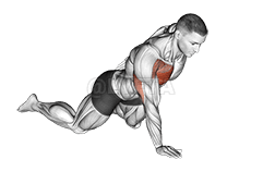 Einarmiger Liegestütz demonstration
