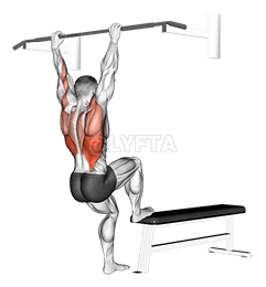 Pull-ups de banco demonstration