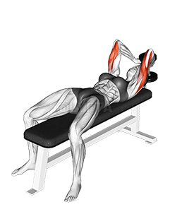 Dumbbell Lying Single Extension demonstration