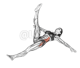 Iron Cross Stretch demonstration