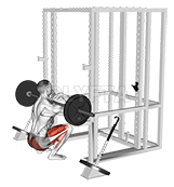 Thumbnail for the video of exercise: Barbell Weighted Front Chest Squat