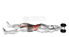 Thumbnail for the video of exercise: ਡੰਬਲ ਵੀ-ਅੱਪ