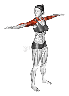 Debout, essorer la serviette demonstration