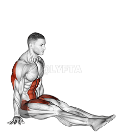 Assis en V sur le sol demonstration