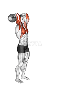 Medicijnbal staande bovenworp demonstration