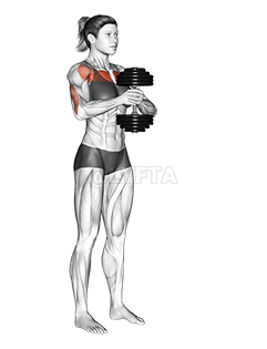 Dumbbell Svend Press demonstration