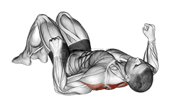 Ležeći podni red sa savijenim kolenom demonstration