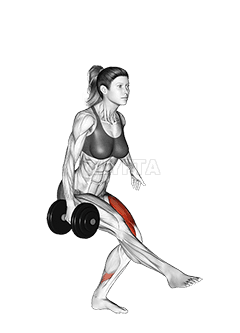 Dumbbell Single Leg Squat demonstration