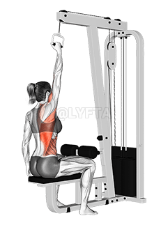 Kabel One Arm Lat Pulldown demonstration