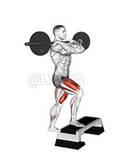 Barbell Front Step Up demonstration