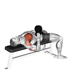 Einarmiges Kettlebell-Bankdrücken von unten nach oben demonstration