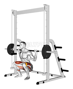 Bande de résistance Smith Squat demonstration