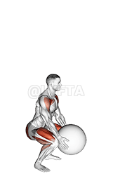 Medicine Ball Squat Jump demonstration