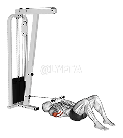 Thumbnail for the video of exercise: भुइँमा केबल ट्राइसेप्स पुशडाउन