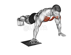 Push-up pyyhkeellä demonstration