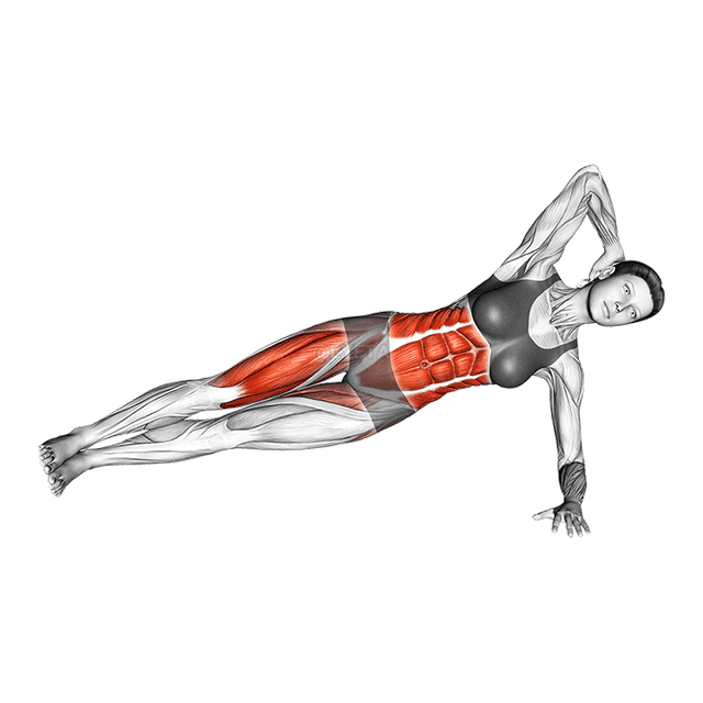 Minkeb sa Irkoppa Side Plank Crunch demonstration