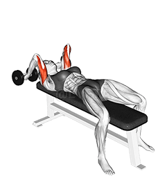 Dumbbell Pronate-grip Triceps Extension demonstration