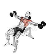 Dumbbell Incline air feadh an t-saoghail demonstration