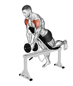Thumbnail for the video of exercise: Dumbbell Incline Front Raise with Chest Support