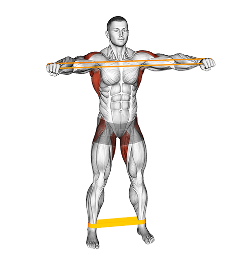 Banda de resistència Escalfament davanter dret demonstration