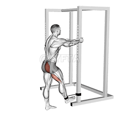 Extensão de quadril em pé com faixa demonstration