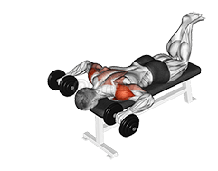 Dumbbell Face Down dag lub xub pwg nias demonstration