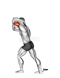 Band Overhead Single Arm Triceps Extension demonstration