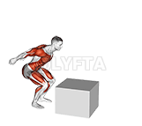 Thumbnail for the video of exercise: Jump Pistol Squat Box