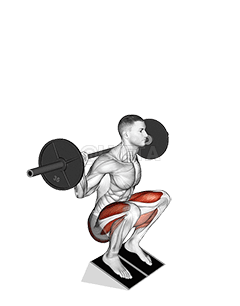 バーベル・ヒール・スクワット demonstration