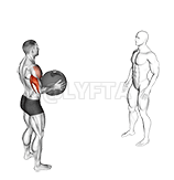 Thumbnail for the video of exercise: Medicine Ball Overhead Throw