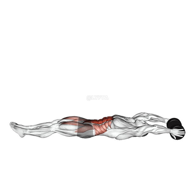 Dumbbell V-up demonstration