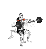 Barbell Oguapýva Yvate Frontal Elevación demonstration