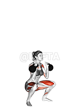 Kettlebell Thruster demonstration