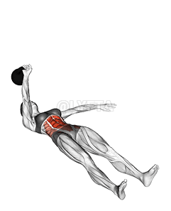 Einarmiger Kettlebell-Sit-Up demonstration