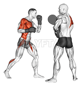 Boxing Right Hook demonstration