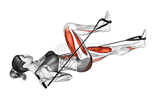 ባር ባንድ ውሸት ተለዋጭ እግር ፕሬስ demonstration