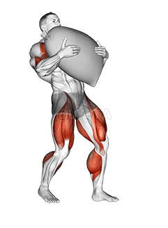 StrongMan Sandbag Walk demonstration