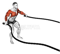 የውጊያ ገመዶች ዝንብ demonstration