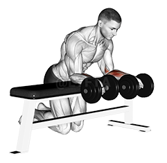 Over Bench Revers Wrist Curl