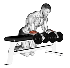 Over Bench Wrist Curl