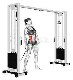 Courbure latérale du câble demonstration