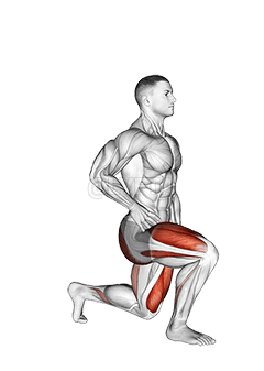Thumbnail for the video of exercise: Dumbbell Ipsilateral Split Squat