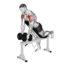 Thumbnail for the video of exercise: Dumbbell Incline Two Front Raise with Chest Support
