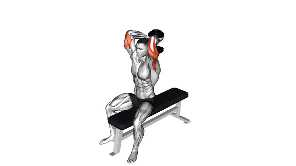 Image of Dumbbell Seated Bench Extension