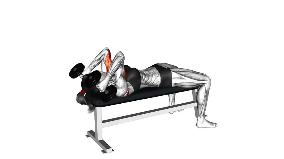 Image of Dumbbell Lying Triceps Extension 