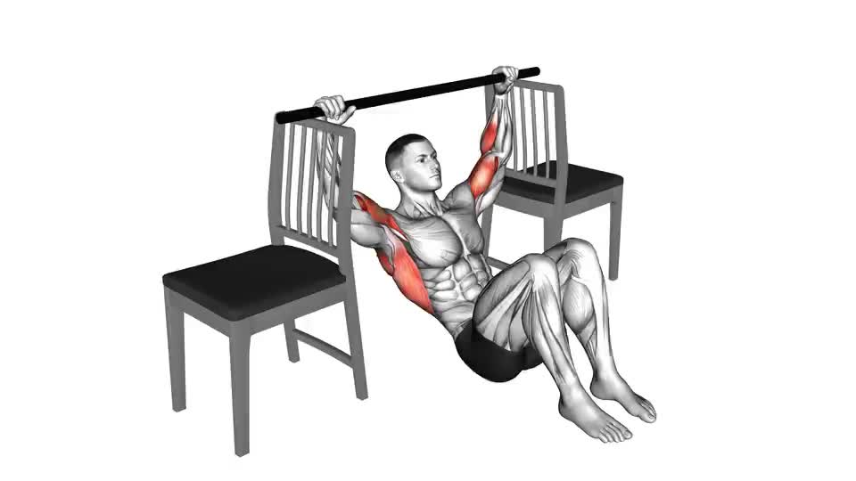 Image of Pull-up with Bent Knee between Chairs